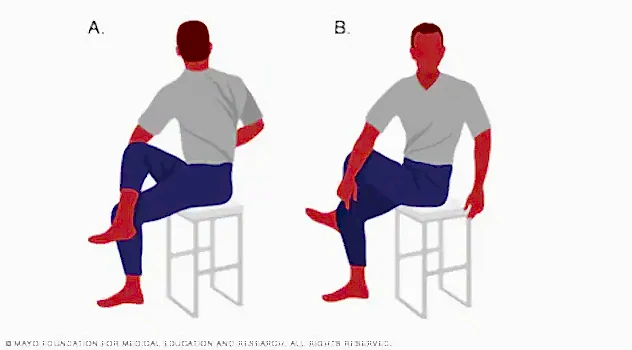 Oturarak Bel Rotasyon Germe